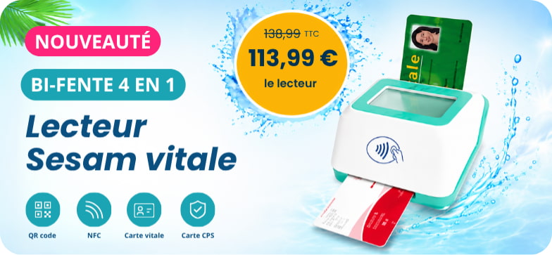 Bannière Lecteur Sesam vitale